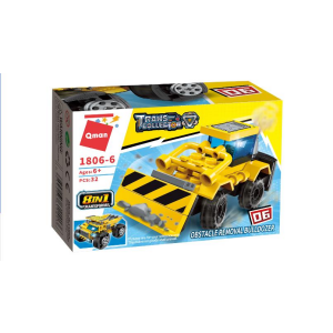 Qman 1806 Trans Collector Heavy Transporter: kleine Bau-Fahrzeuge 8 in 1