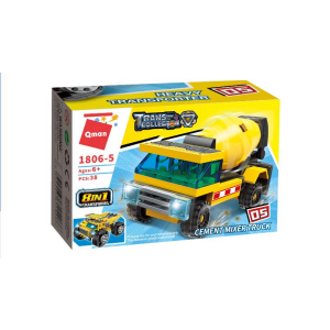 Qman 1806 Trans Collector Heavy Transporter: kleine Bau-Fahrzeuge 8 in 1