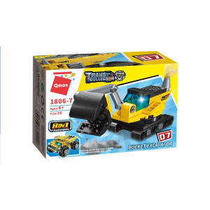 Qman 1806 Trans Collector Heavy Transporter: kleine Bau-Fahrzeuge 8 in 1