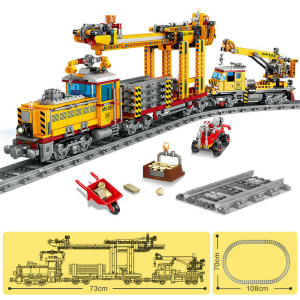 Kazi KY98253 Assembly Train - Gleisbaumaschine mit Waggon und Schienenkreis