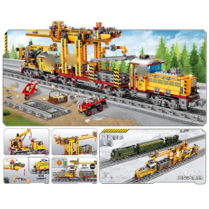Kazi KY98253 Assembly Train - Gleisbaumaschine mit Waggon und Schienenkreis