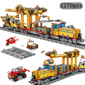 Kazi KY98253 Assembly Train - Gleisbaumaschine mit Waggon und Schienenkreis
