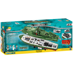Cobi 4825 Patrol Torpedo Boat PT109  Pad printed - no Stickers