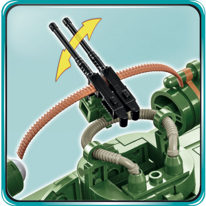 Cobi 4825 Patrol Torpedo Boat PT109  Pad printed - no Stickers