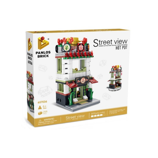 Panlos 657036 Mini Street View Hot Pot Restaurant