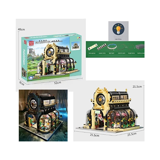 Mould King 16042 Islet Pub &  Restaurant MOC mit Beleuchtung