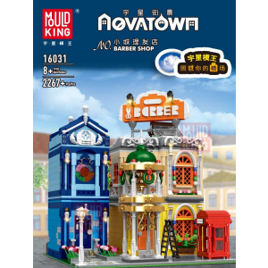 Mould King 16031 Barber Shop - Friseursalon mit Beleuchtung