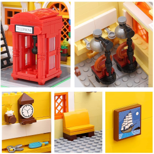 Mould King 16031 Barber Shop - Friseursalon mit Beleuchtung