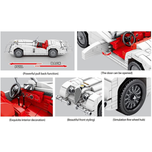 Sembo 705750 Beijing Auto Museum Classic Car Oldtimer weiß