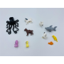 10 Qman Minifigur-Tiere im Polybag sortiert