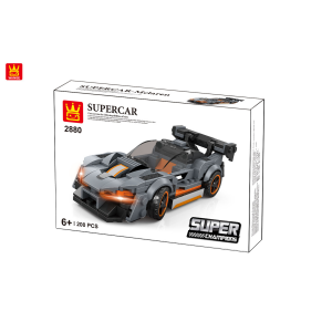Wange 2880 SuperChampions Grey-Orange Supercar mit Heckspoiler