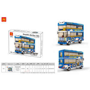 Wange 3970 Blauer Doppeldecker-Bus