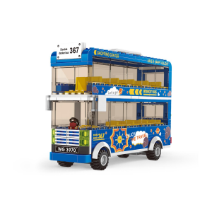 Wange 3970 Blauer Doppeldecker-Bus
