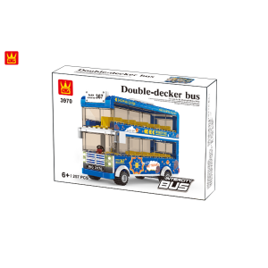 Wange 3970 Blauer Doppeldecker-Bus