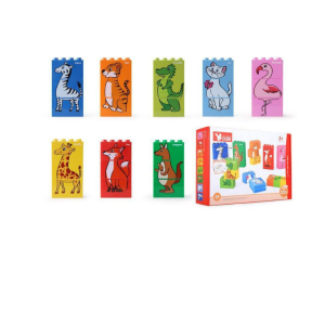 Dubie 404 Lustiges Tier-Puzzle - große Klemmbausteine