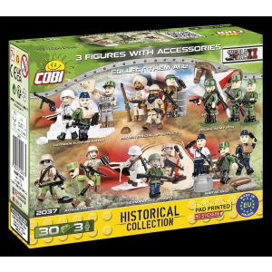 Cobi 2037 French Armed Forces Soldaten-Figuren mit Zubehör (Historical Collection WWII)