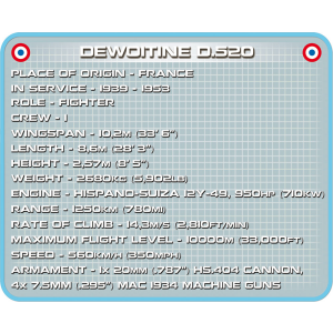 Cobi 5720 Dewoitine D.520