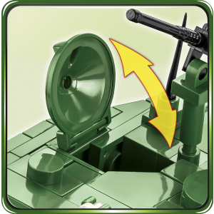 Cobi 2550 US-Panzer Sherman M4A3E2 Jumbo  - Pad Printed- (Historical Collection WWII)