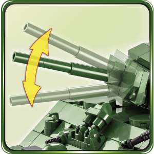 Cobi 2550 US-Panzer Sherman M4A3E2 Jumbo  - Pad Printed- (Historical Collection WWII)