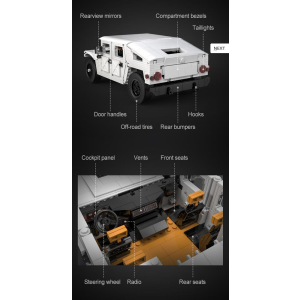 CaDA C61027W weißer Humvee