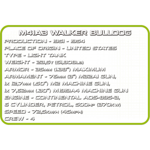 Cobi 2239 Vietnam War M41A3 Walker Bulldog