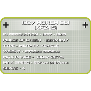 Cobi 2256 DAK Horch 901 (KFZ 15) 1937