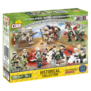 Cobi 2048 D-Day 1944 Soldaten-Figuren mit Zubehör...
