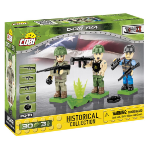 Cobi 2048 D-Day 1944 Soldaten-Figuren mit Zubehör (Historical Collection WWII)