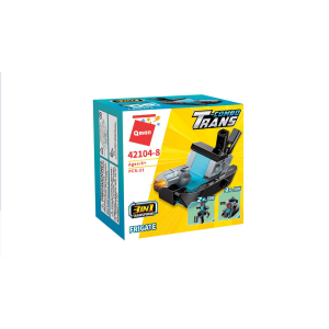 Qman 42104 Trans-Combo Voyage Expedition Team 10 Mini-Sets je 3 in 1 Fahrzeuge