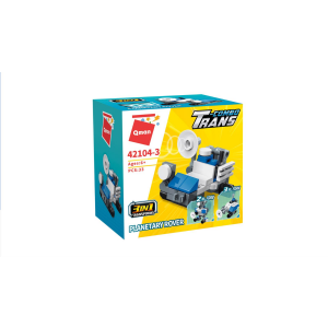 Qman 42104 Trans-Combo Voyage Expedition Team 10 Mini-Sets je 3 in 1 Fahrzeuge