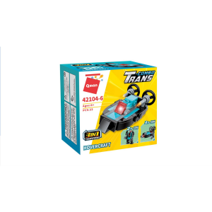 Qman 42104 Trans-Combo Voyage Expedition Team 10 Mini-Sets je 3 in 1 Fahrzeuge