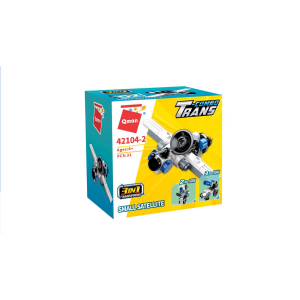 Qman 42104 Trans-Combo Voyage Expedition Team 10 Mini-Sets je 3 in 1 Fahrzeuge
