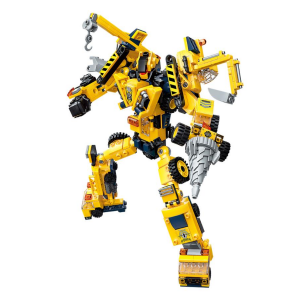 Qman 1417 Trans Collector Engineering Mecha 6 in 1 Baumaschinen