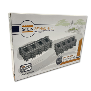 Kazi KY98215-2A Train Track Schienen-Set 25 Gerade Schienen