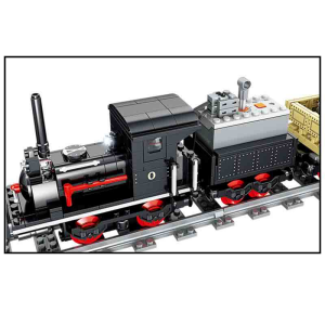 Kazi KY98255 Elektrozug mit Waggon und Schienen