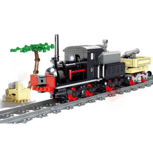 Kazi KY98255 Elektrozug mit Waggon und Schienen