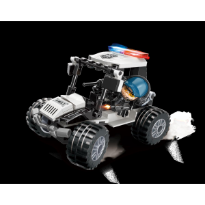 Qman W11011 Mine City Police 4 Polizeifahrzeuge