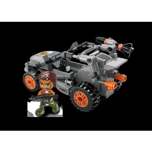 Qman W11011 Mine City Police 4 Polizeifahrzeuge