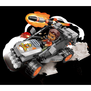 Qman W11011 Mine City Police 4 Polizeifahrzeuge