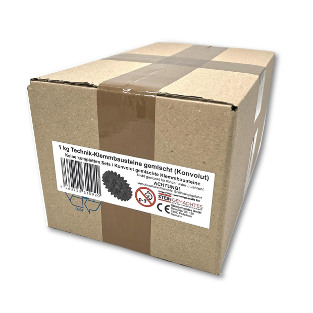 1 kg Technik-Klemmbausteine gemischt (Konvolut)