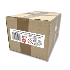 1 kg Qman-Klemmbausteine gemischt Mine City (Konvolut)