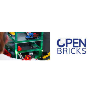 Open Bricks unterbaubare Straßenplatte Kurve 32x32