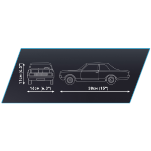 Cobi 24333 Opel Record C-Schwarze Witwe