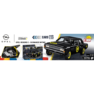 Cobi 24333 Opel Record C-Schwarze Witwe