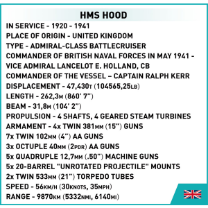 Cobi 4830 HMS HOOD