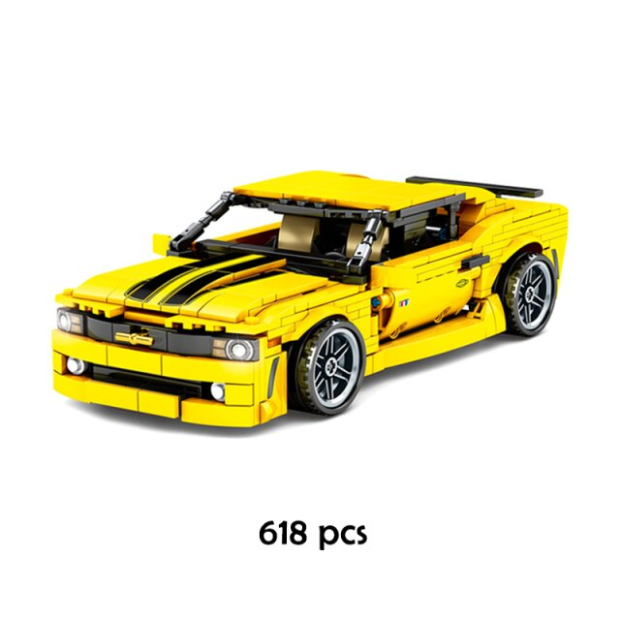 Sembo 8200 gelber Rennwagen