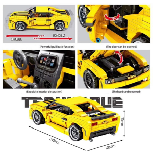 Sembo 8200 gelber Rennwagen