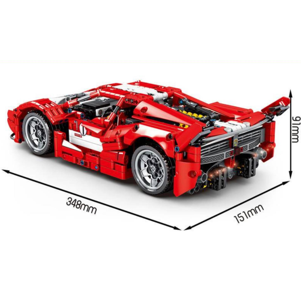 Sembo 8608 Roter Sportwagen