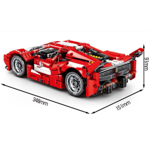 Sembo 8608 Roter Sportwagen