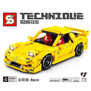 Sembo 8304 Japanischer Gelber Rennwagen